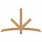 Ekena Millwork Alberta Smooth Timber Gable Bracket, Western Red Cedar, 60"W x 35"H x 3 1/2"D x 3 1/2"F, 14/12 Pitch GBW060X35X0404ALB00SWR - alternate 1
